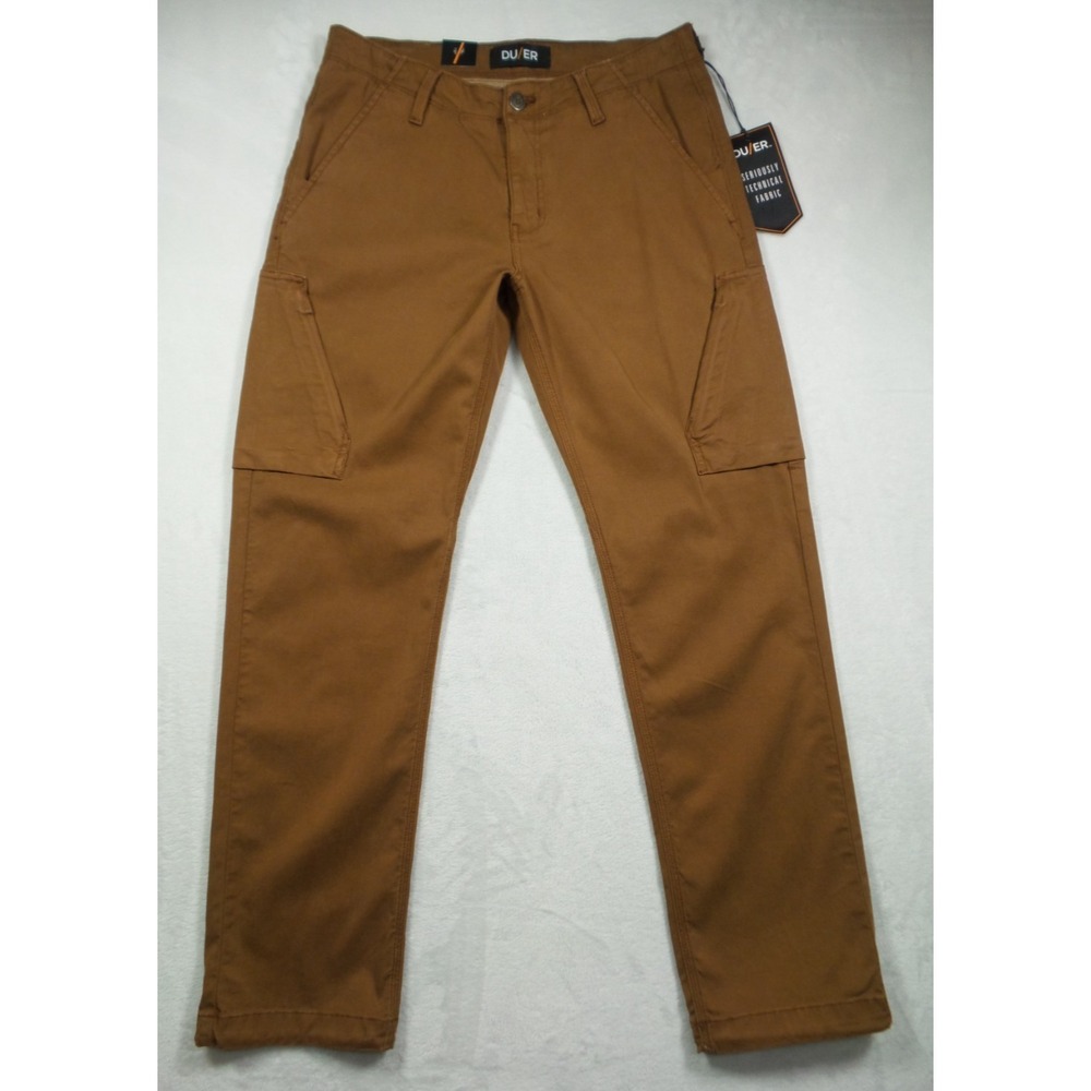 DUER DU/ER Pants Mens Size 32 x 32 Brown Live Free Relaxed Adventure Stretch NWT